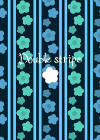 Double stripe -Cold color flowers-