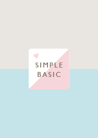 Simple Sweet / Blue&Beige&Pink