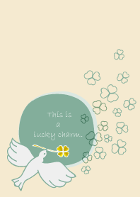Golden clover and White little bird