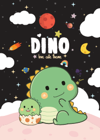 Dinos Fat Kawaii Black
