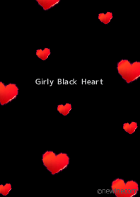 Girly Black Heart