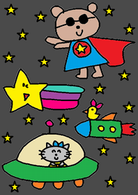 くまこ 宇宙（ブラック）