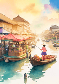 Floating market
