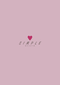 DUSKY-PINK BROWN SIMPLE HEART 14