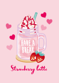 Cute Strawberry latte