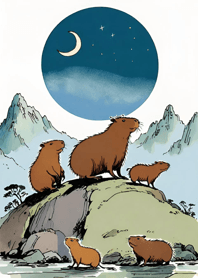 Ukiyo-e - Capybara e7678A