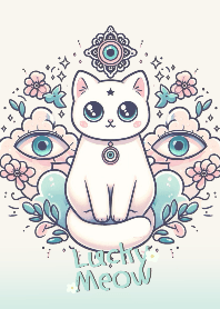 แมวนำโชค &ดวงตาปีศาจ ป้องกันภัย (เขียว)