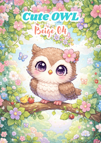 Cute OWL_Beige JP