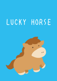 LUCKY HORSE THEME-BLUE-GREENj