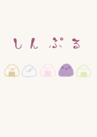 Theme of a elegant onigiri