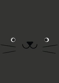 Simple Black Cat Face theme
