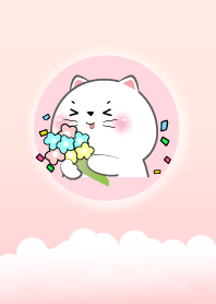 เจ้าแมวขาว น่ารักที่สุด เรียบง่าย