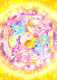 あらゆる運気UP【八卦陰陽レインボー双龍】