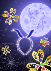 Taurus Clover and moon blue 2022
