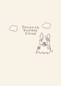 เรียบง่าย บูลด็อกฝรั่งเศส คลาวด์ สีเบจ