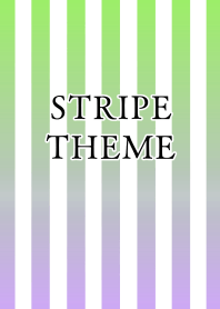 GRADATION STRIPE/GREEN PURPLE/WHITE