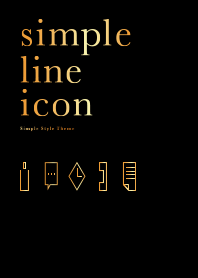 Simple Line Icon -Black-