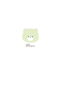 Simple Bear Pale Lime Green