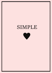 SIMPLE HEART =black pink4=
