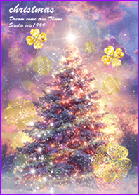 Luck Christmas tree and snowflakes#