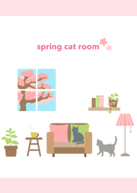 猫のいる部屋（のんびり春色）ver1.2