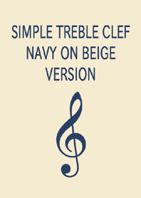 トレブルクレフ ネイビーオンベージュ