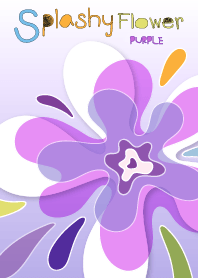 Splashy Flower . Purple