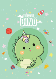 ไดโน ยูนิคอร์น น่ารักมินิ เขียวอ่อน