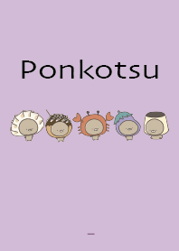 Purple : Food Bear Ponkotsu 7