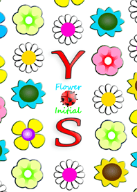 Initial Y S / Flowers - English