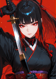 Super cute Japanese female samurai 6