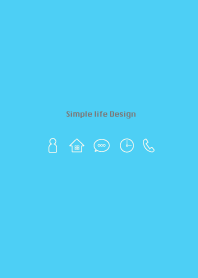 Simple life design -summer blue3-