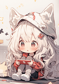 愛玩電動の狐狸女孩❤