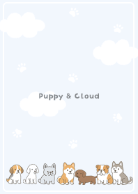blue Cloudy Day with Puppies04_1