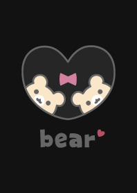 Bear Ribbon - Black