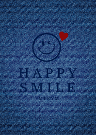HAPPY-SMILE DENIM HEART-