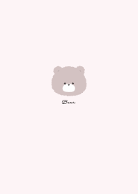 簡單的泰迪熊 米色 粉紅色 棕色