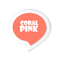 Coral Pink Button In White V.3 (JP)
