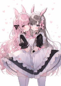 可愛的女僕姐妹花