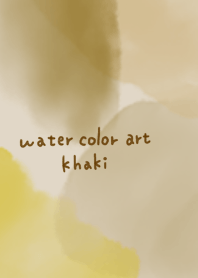 Adult simple watercolor khaki color