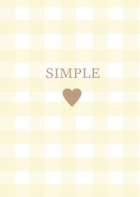 SIMPLE HEART //check marronyellow