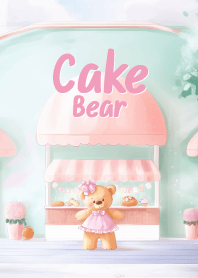 cute bear and cake shop