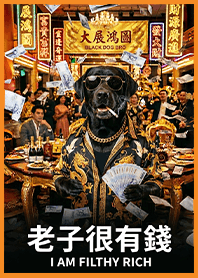 金運加持!有錢ㄟ黑狗兄1K橘黃色 凱瑞精選集