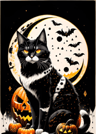 halloween cat 5945D4