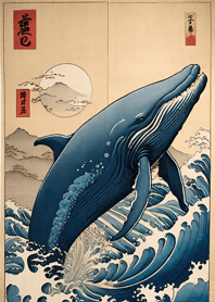 Ukiyo-e - Whale deD08b