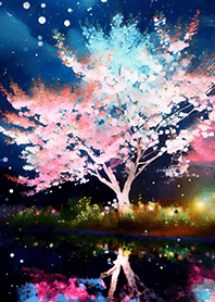美しい夜桜の着せかえ#729