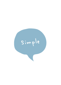 Simply Speech bubble Blue2 from Japan