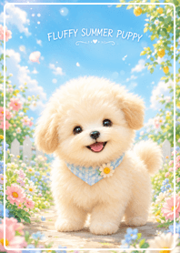 Fluffy Summer Puppy