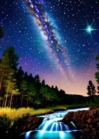 Beautiful starry night view#995
