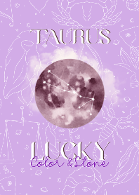 TAURUS SIGN LUCKY COLOR & STONE